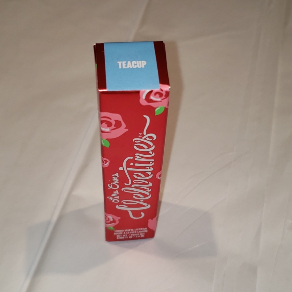 4x HP ๐ Lime Crime Velvetines Liquid Lipstick BLUE 'Teacup' Vegan USA Last One! - Picture 7 of 10